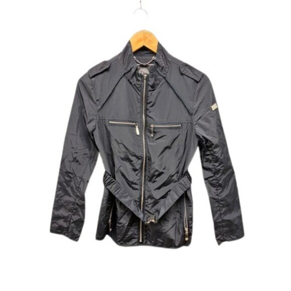 Vince Camuto Women’s Small Black Lightweight Jacket Stretch Belt Waist Outwear - Picture 1 of 10